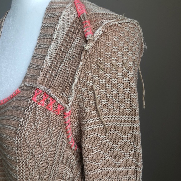 SOLD Free People Multi-Texture Sand Cardigan - Picture 5 of 8